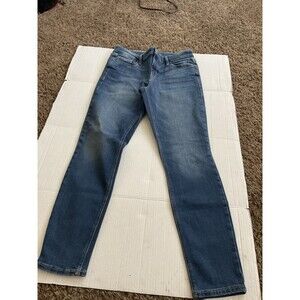 Old Navy 8 Tall High Rise Rockstar Super Skinny Blue Zipper